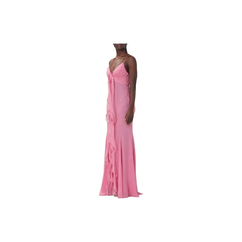 Blumarine SS24 Slip Dresses Women's Rose Pink-4