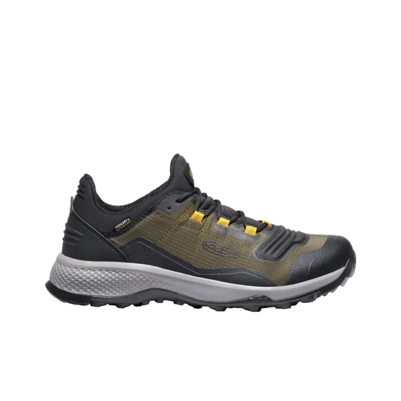 KEEN Lightweight And Wear resistant Low Top Hiking Shoes Men's Green Black-1