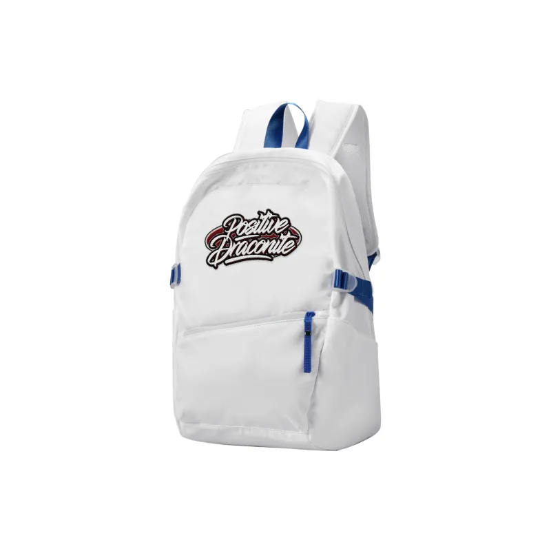 DRACONITE Polyester Student Backpack Regular Unisex Ecru-26
