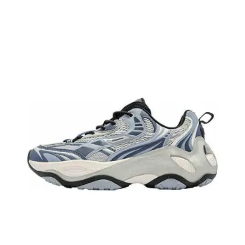 QIAODAN Get Rich Every Day Anti Slip Wear Resistant Low Top Casual Shoes Men's Gray Blue