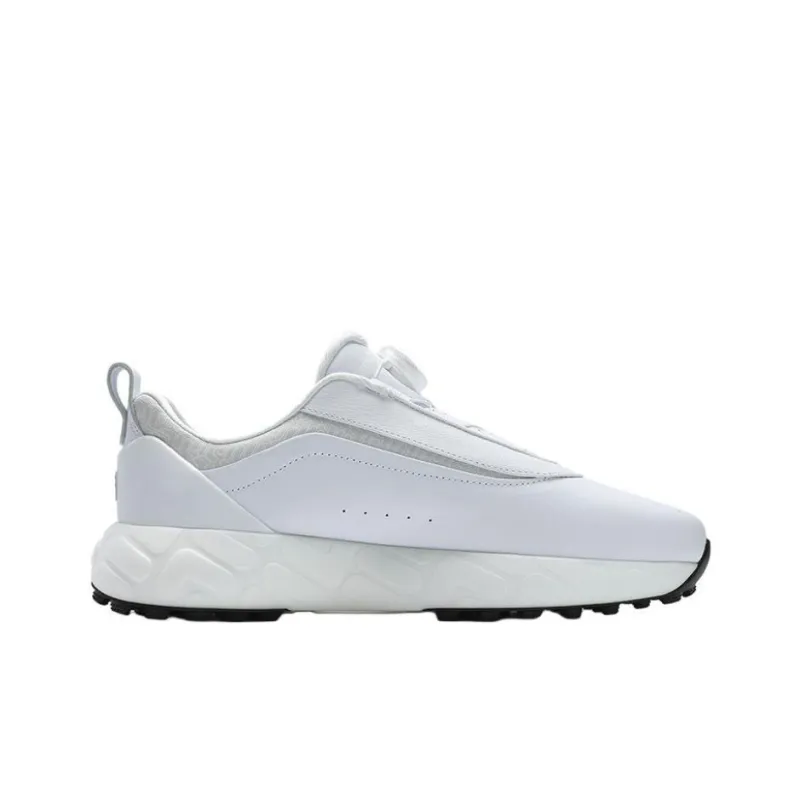 FILA Anti Slip Wear Resistant Low Top Golf Shoes Men's White-1