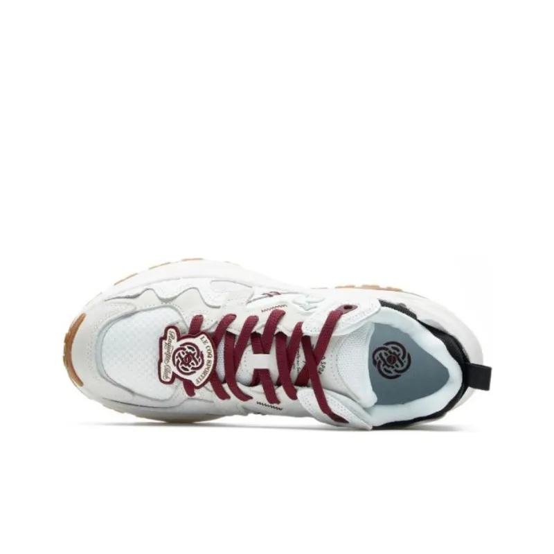 Le Coq Sportif Anti-Slip Wear-Resistant Low-Top Casual Shoes Women's White Red-2