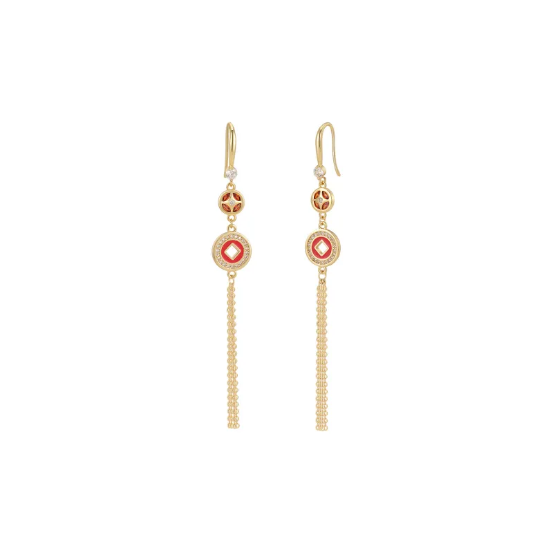 AJIDOU Alloy Collectible Coin Earrings Women's-2