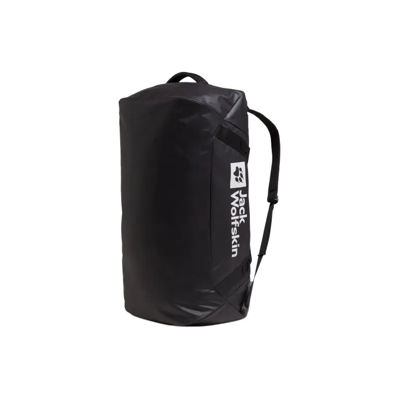 Jack Wolfskin Polyester One Shoulder Crossbody Double Shoulder Travel Bag 100L Unisex Black-3