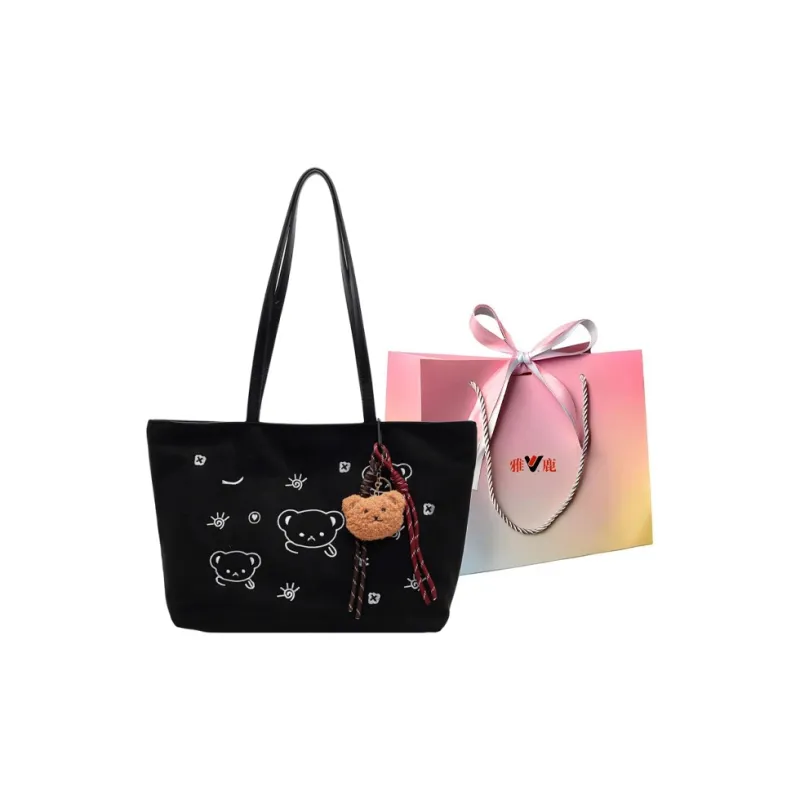 Yalu Leather Velvet One Shoulder Handbag Regular Women's Black/Brown/Coffee-0
