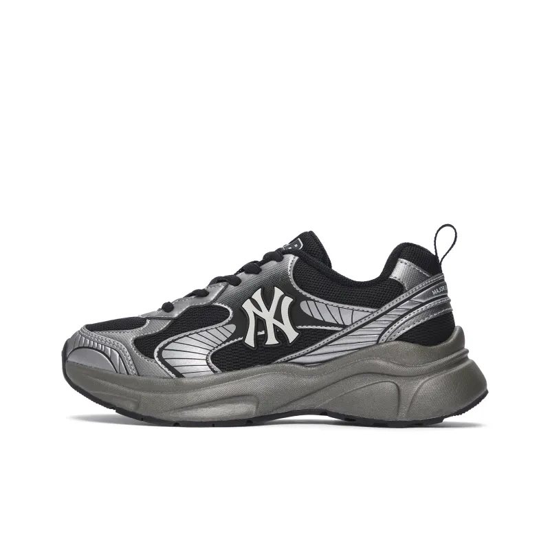 MLB Chunky Jogger Slip Resistant Breathable Low Top Running Shoes Unisex Black-0