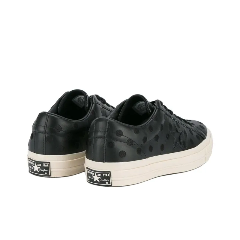 Converse Anti Slip Wear Resistant Low Top Skateboard Shoes Unisex Black-2