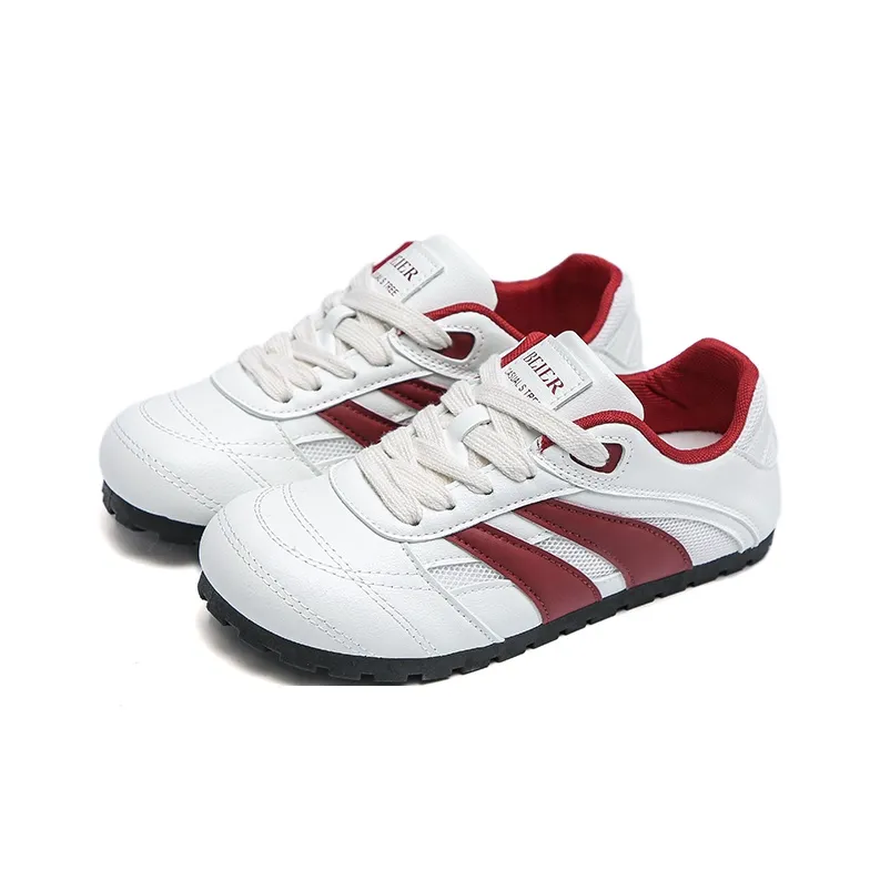 Than Than Me Slip Resistant Breathable Lightweight Low Top Skateboard Shoes Women's Beige-2