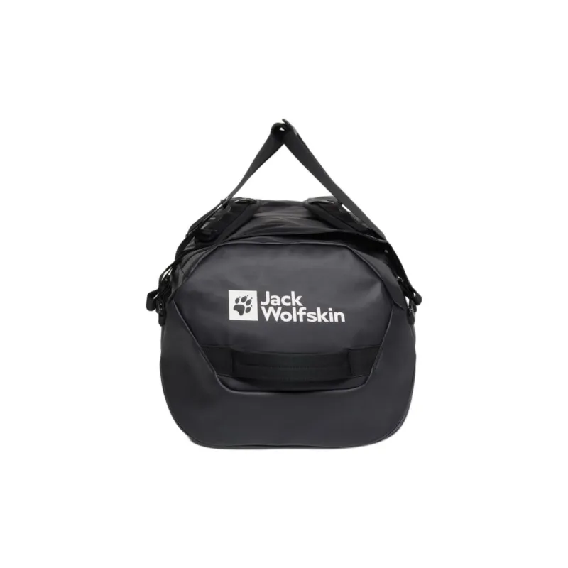 Jack Wolfskin Polyester One Shoulder Crossbody Double Shoulder Travel Bag 70L Unisex Black-3