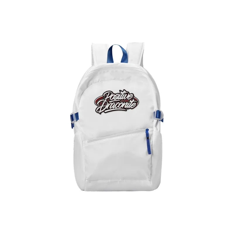 DRACONITE Polyester Student Backpack Regular Unisex Ecru-25