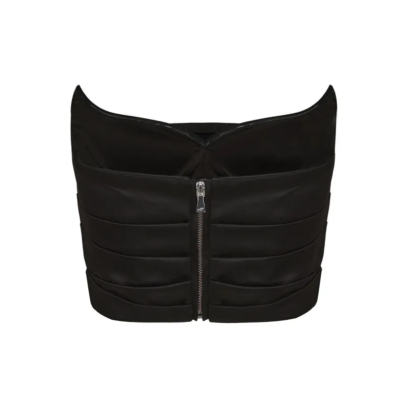 NANA JACQUELINE Crop Tops Women's Black-1