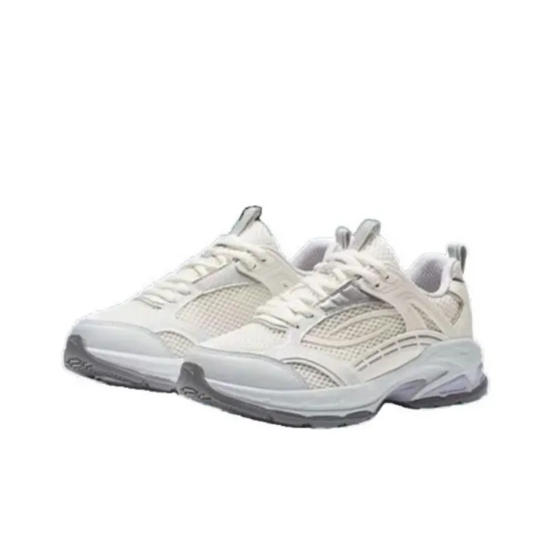 Anta Millennium Glacier Slip Resistant Low Top Casual Shoes Women's White Gray-1