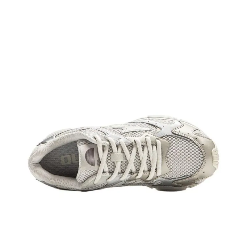 Mizuno Speed 2K Anti-Slip Wear-Resistant Low-Top Casual Running Shoes Unisex Ecru Silver-3