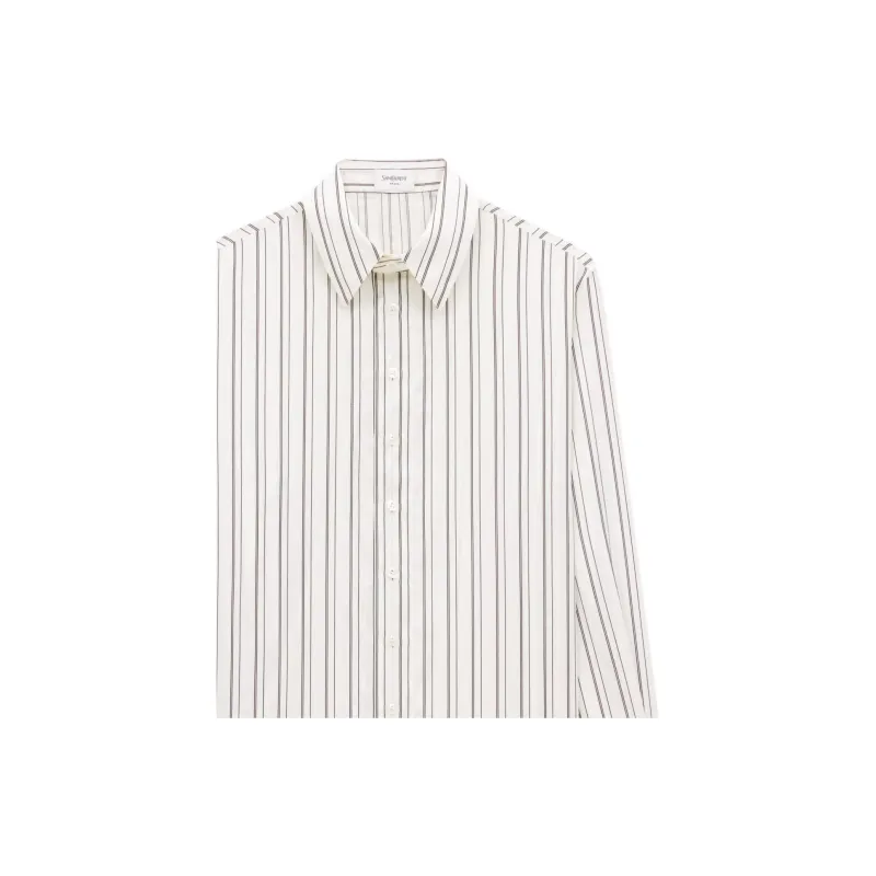 SAINT LAURENT Striped Button Up Shirt-2