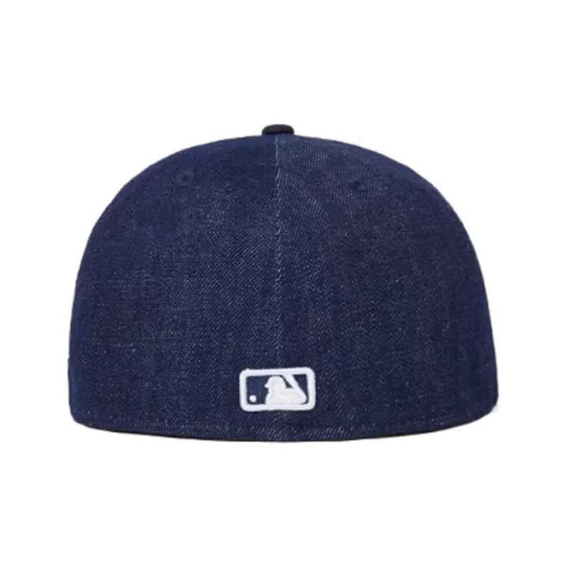 New Era Cotton Polyester Baseball Caps Unisex Navy Blue-2