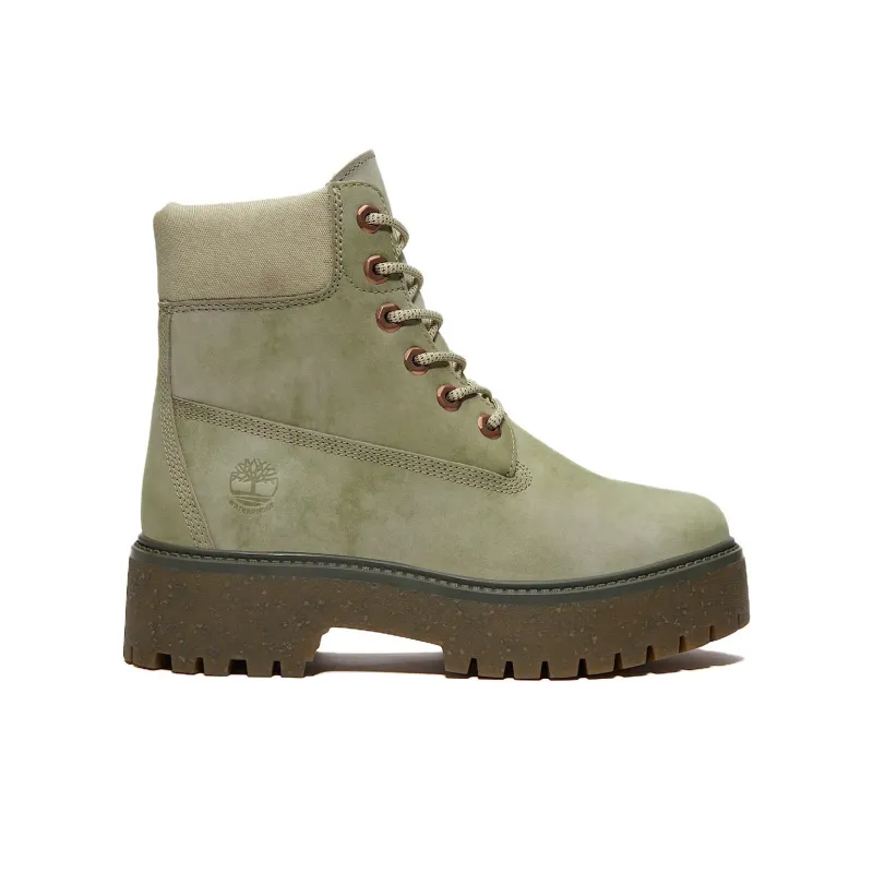 Timberland Stone Street Waterproof And Wear resistant Short Outdoor Boots Women's Green-1