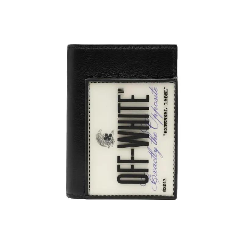 OFF WHITE Exactly The Opposite 'EXTERNAL LABEL' Wallet Black-0