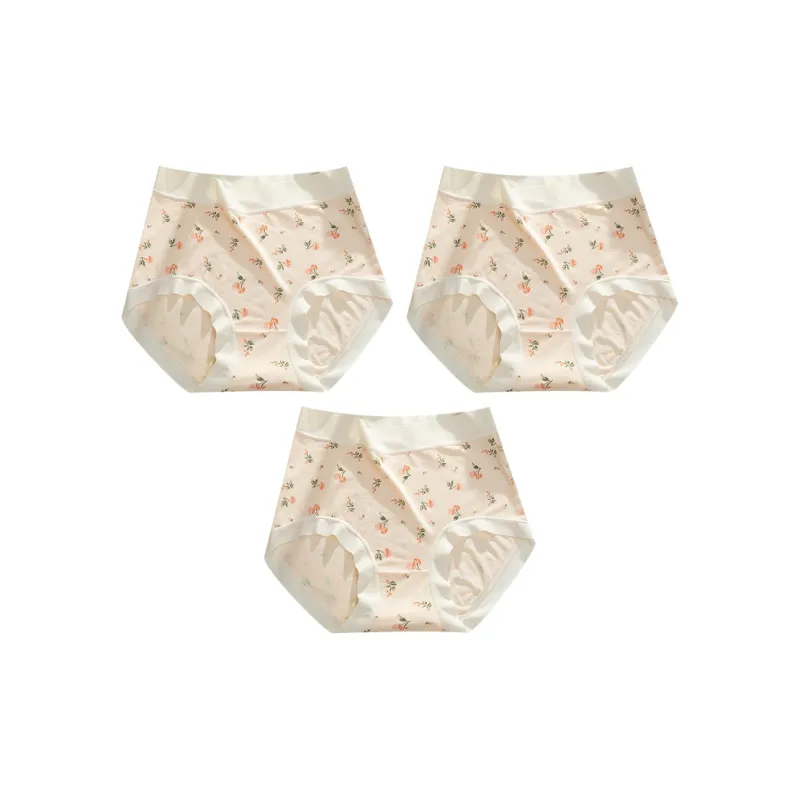 MADALLO Underpants Women's 1 Pack Sky Blue Floral-27