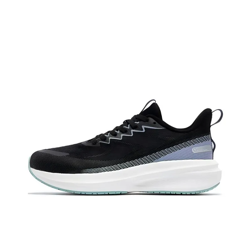 361° Wear Resistant Low Top Casual Running Shoes Women's Black-0