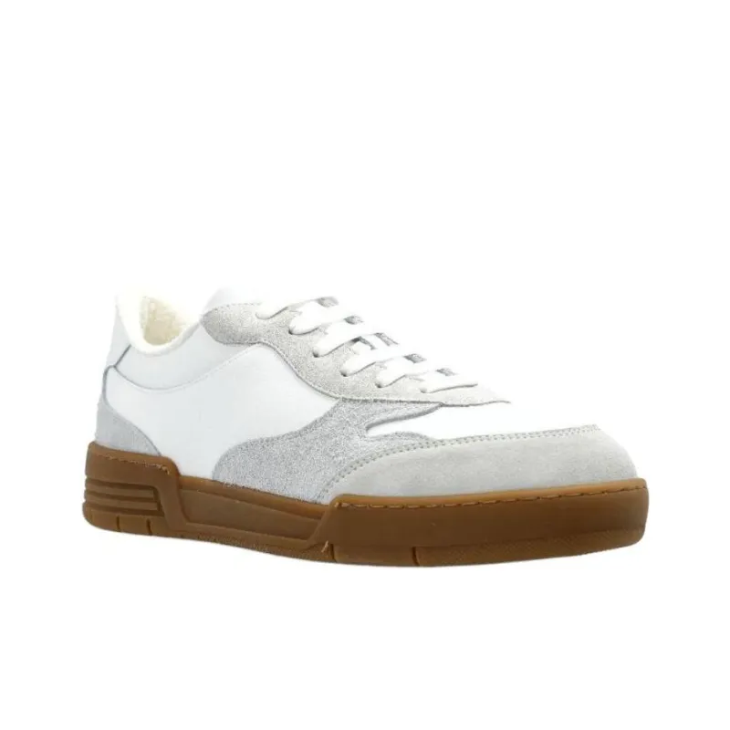 MOSCHINO Logo Embossed Lace Up Sneakers-2