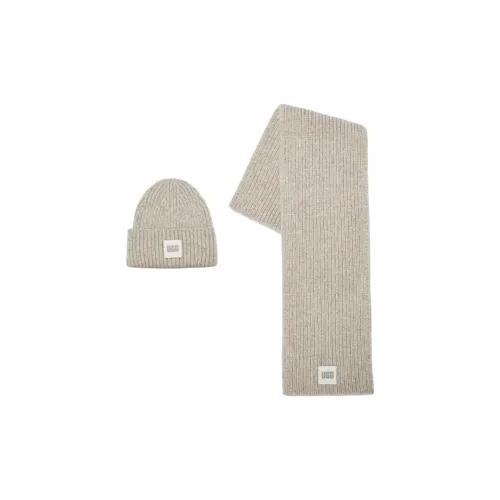 UGG Chunky Rib Knit Scarf And Beanie Set