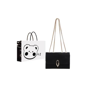 NX DOUGHNUT Suede Shoulder Bag Women's Black/Gray/Brown/Coffee