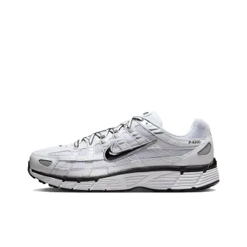 Nike P 6000 White Metallic Silver Black