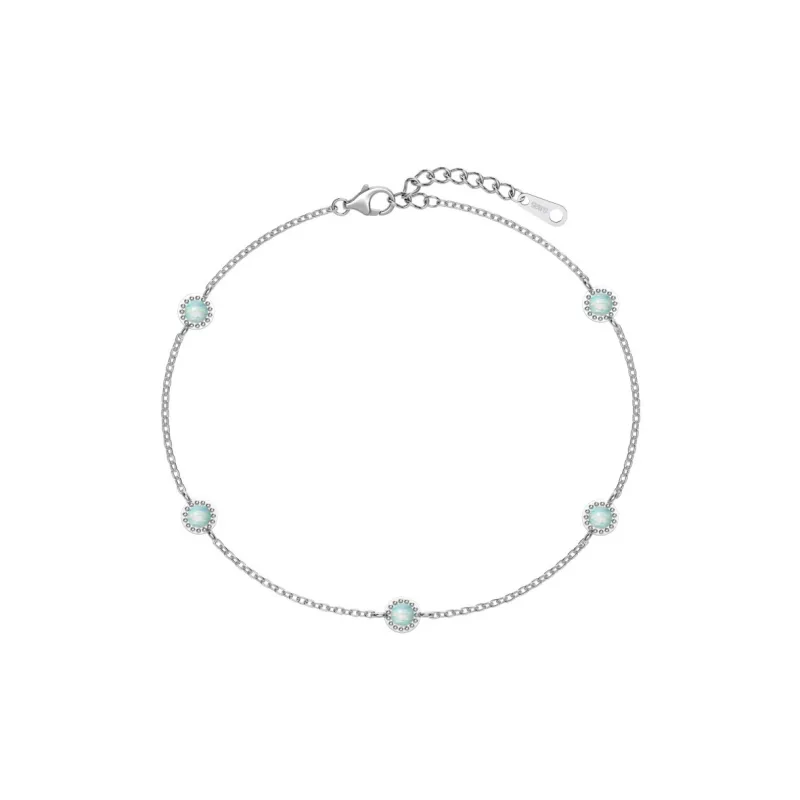 KAILEIFU S925 Silver Bracelets Women's Silver-5