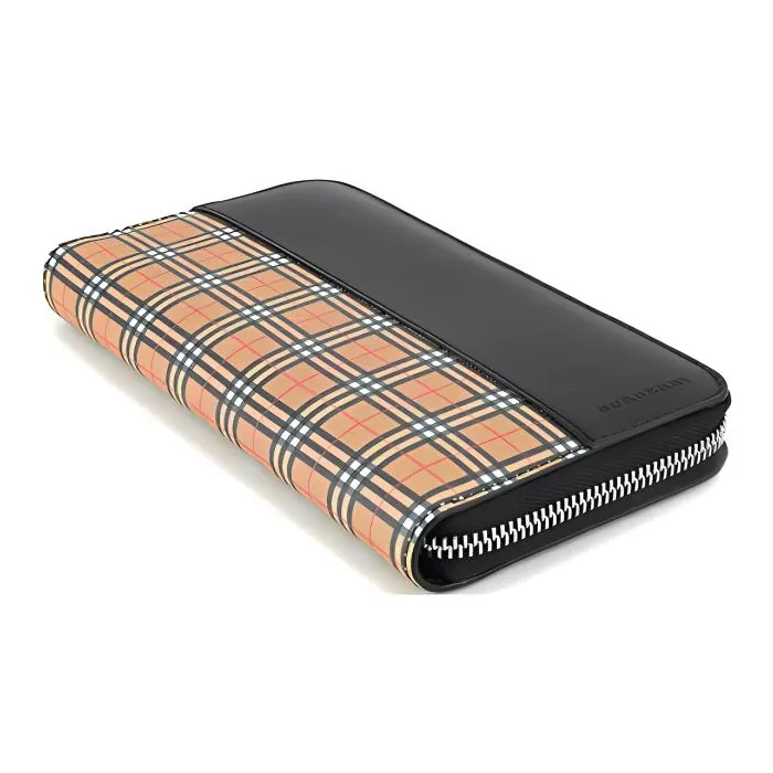 Burberry Cow Leather Wallet Large Size Men's Multicolor-3