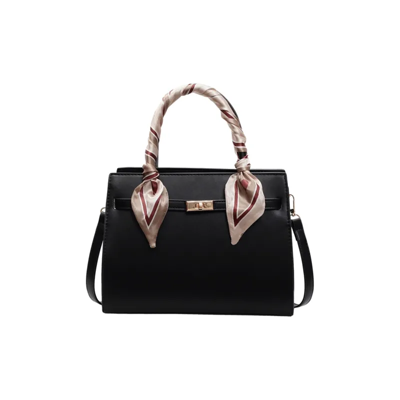 Yalu PU Handbag, Shoulder Bag, Crossbody Bag Regular Women's Black/Red-1