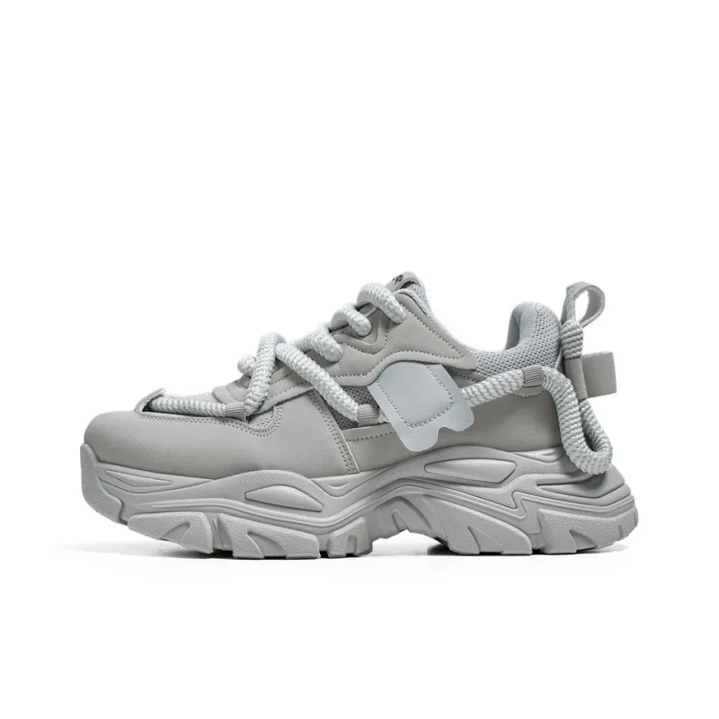 Budding Bear Anti-Slip Wear-Resistant Waterproof Breathable Height Increasing Low-Top Chunky Sneakers Men's Box-25