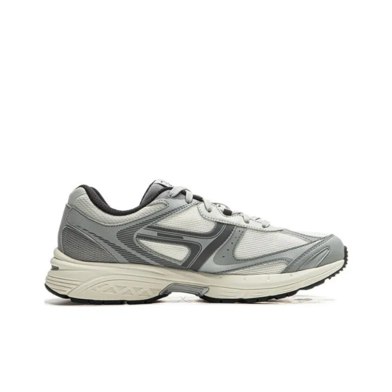 LiNing Pentium P1000 Cushioning Anti Slip And Wear Resistant Low Top Running Shoes Men's Gray White-1