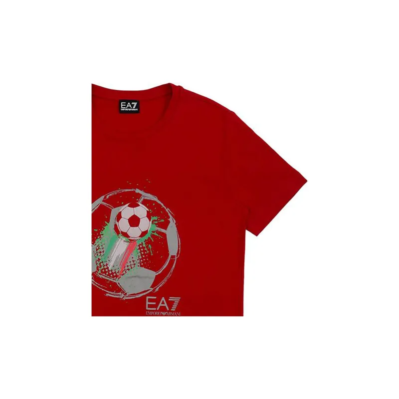 EMPORIO ARMANI EA7 Soccer Jerseys Men Red-4