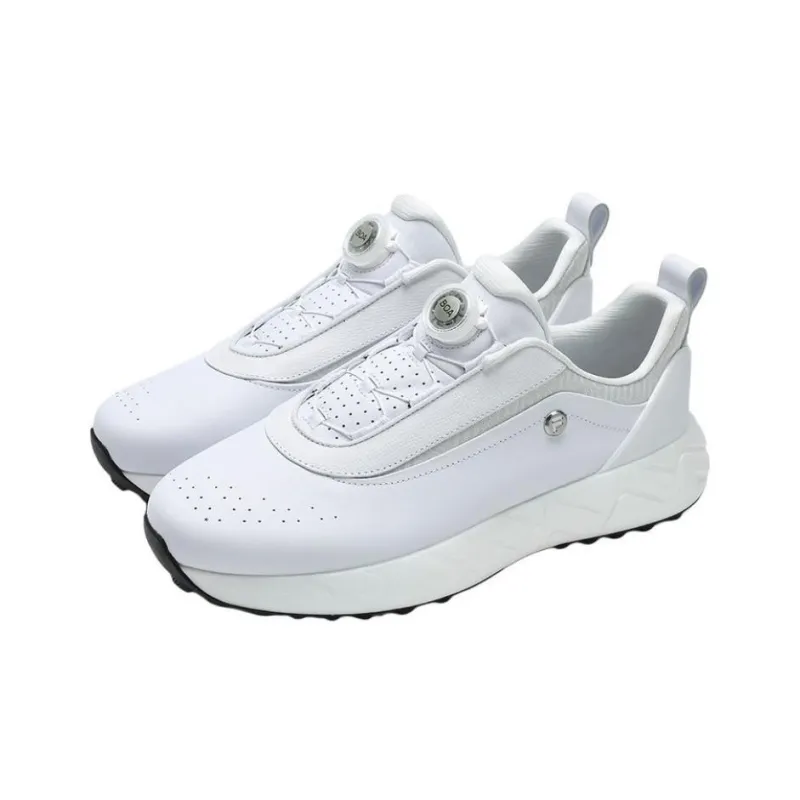 FILA Anti Slip Wear Resistant Low Top Golf Shoes Men's White-2