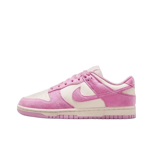 Nike Dunk Anti Slip Wear Resistant Low Top Skateboard Shoes Women's White Pink