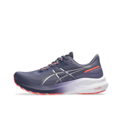 Asics GT 1000 13 Anti Slip Wear Resistant Low Top Running Shoes Women's Blue Purple Loose Fit