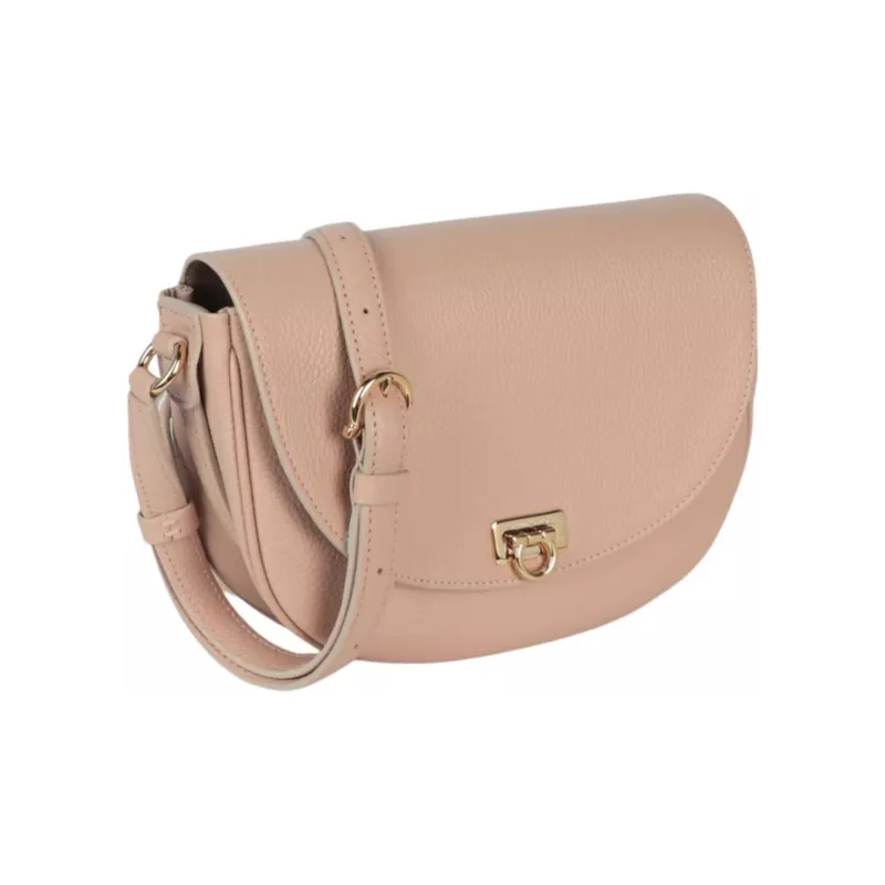 Ferragamo Gancini Buckle Crossbody Light Pink-2
