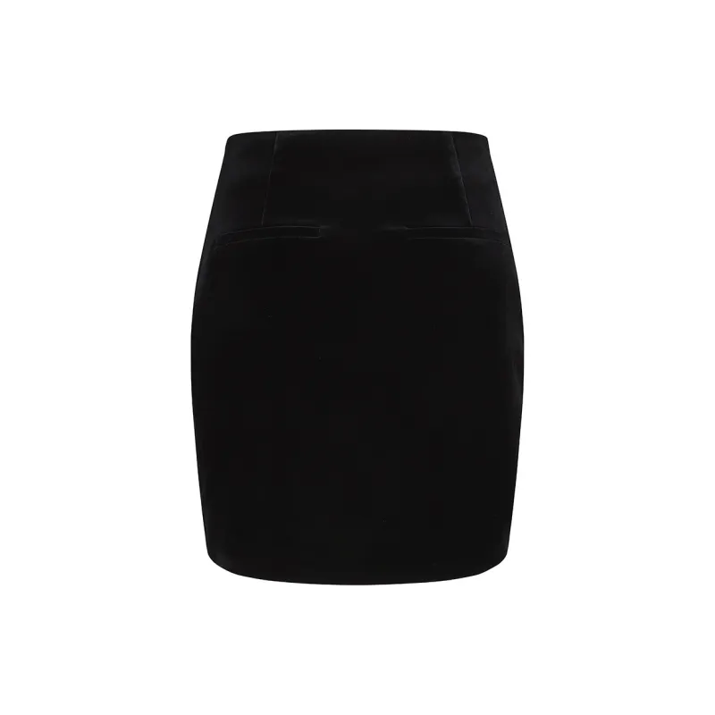 NANA JACQUELINE Casual Short Skirts Women's Black-1