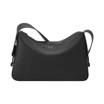 FERRAGAMO Calfskin Shoulder Bag Men's Black