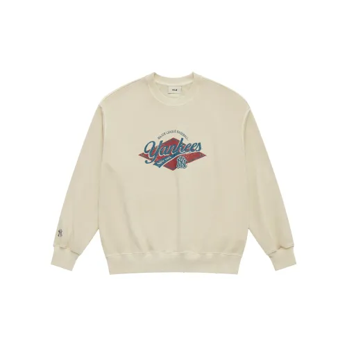 MLB MLB Preppy Style Collection New York Yankees SS25 Sweatshirt Unisex Linen Sandy Brown