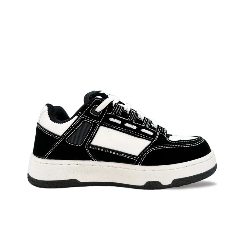 ITGI Slip Resistant Cushioning Low Top Skateboard Shoes Unisex Black-1