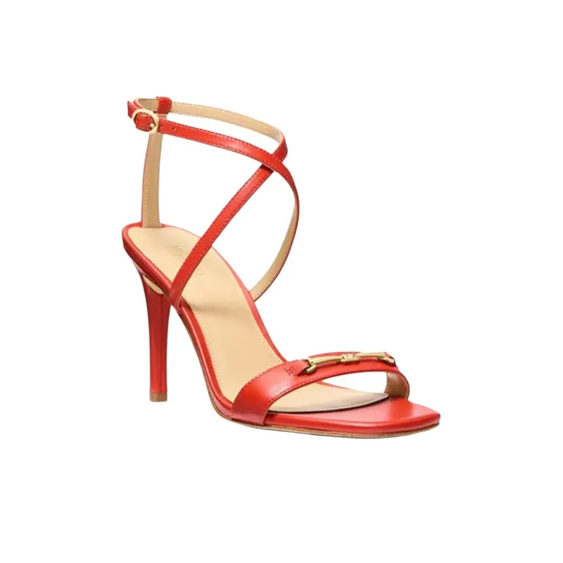 MICHAEL KORS Lena Strap Sandals 8.9cm Women's Red-2