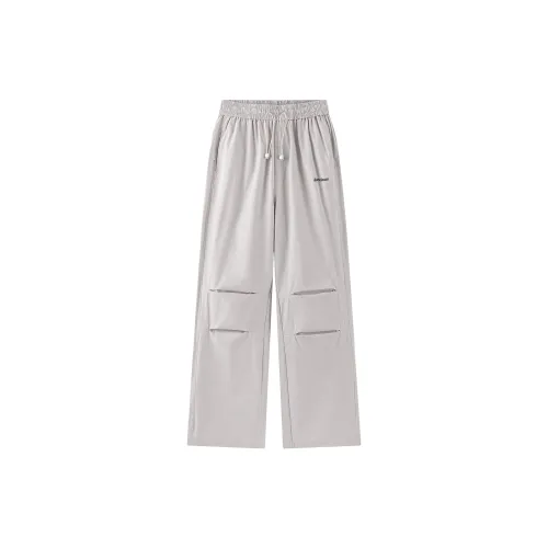 LOOX! Casual Pants Unisex White Gray
