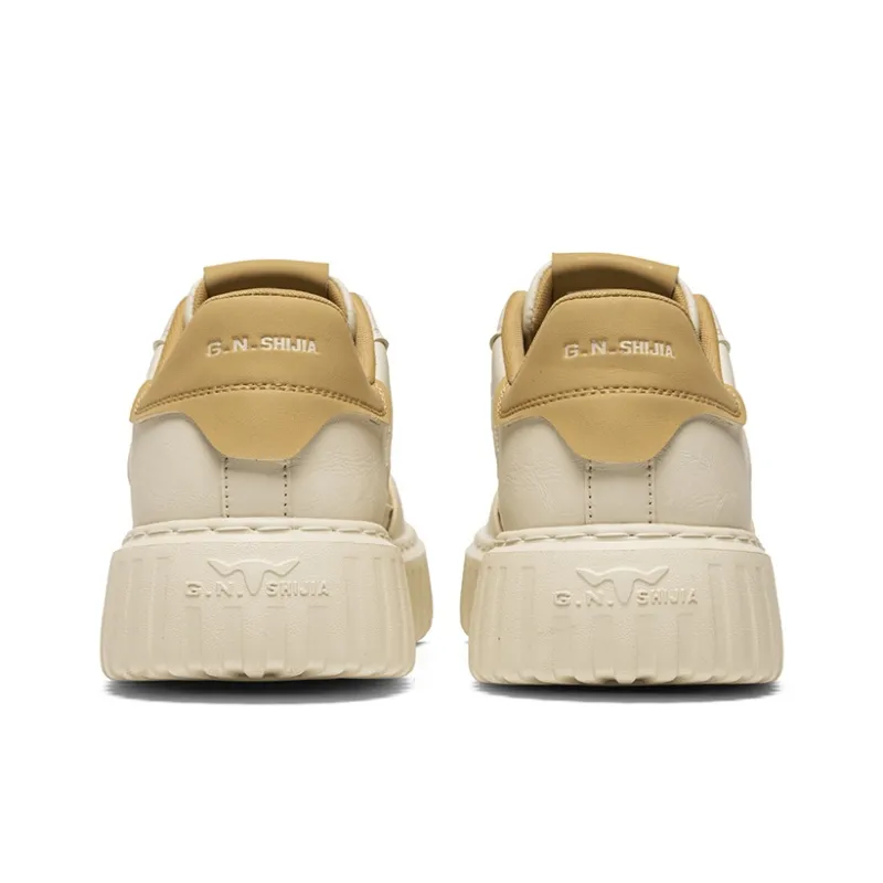 G.N.SHIJIA Wear Resistant Lightweight Breathable Height Increasing Low Top Skateboard Shoes Men's-3