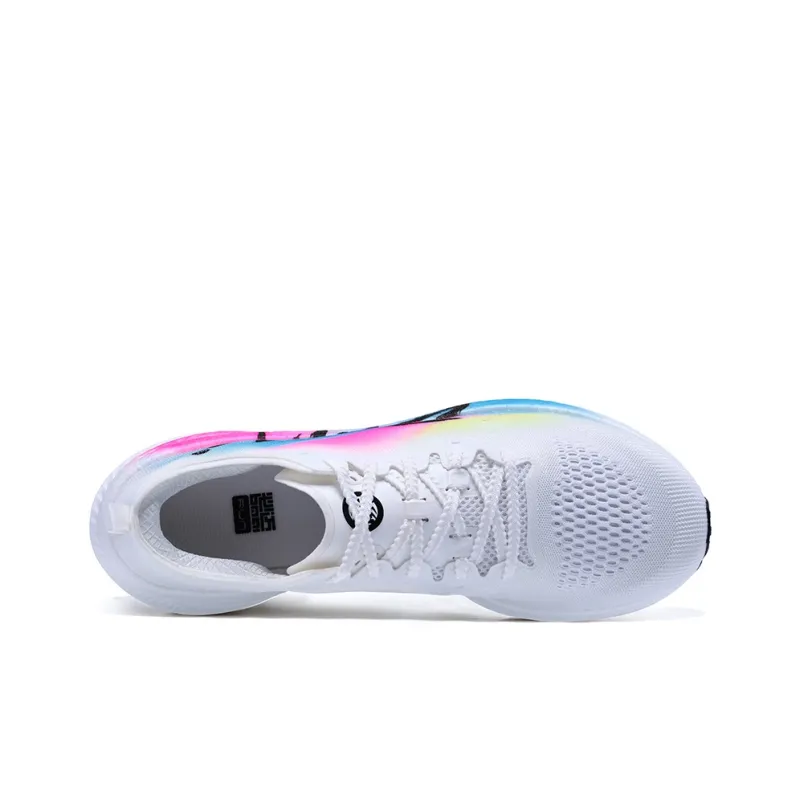 BMAI Carbon FLY Mid Top Low Top Running Shoes Women's White Pink Blue-3