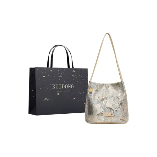 Smart Silk With PU Shoulder Bag Women's Blue/White/Pink