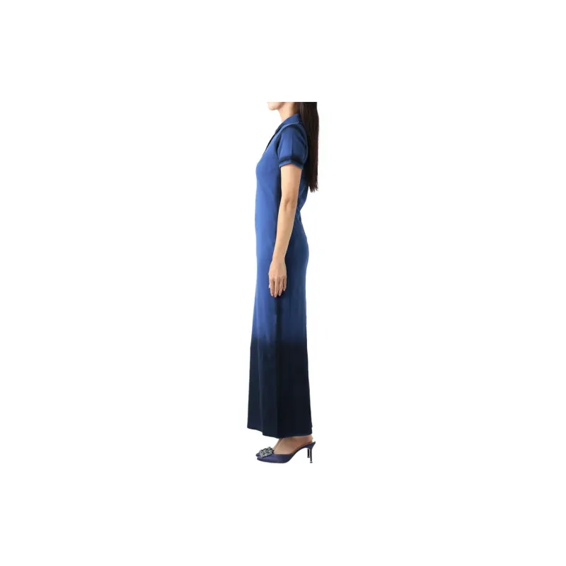 LOEWE Polo Dress 'Greek Blue'-4