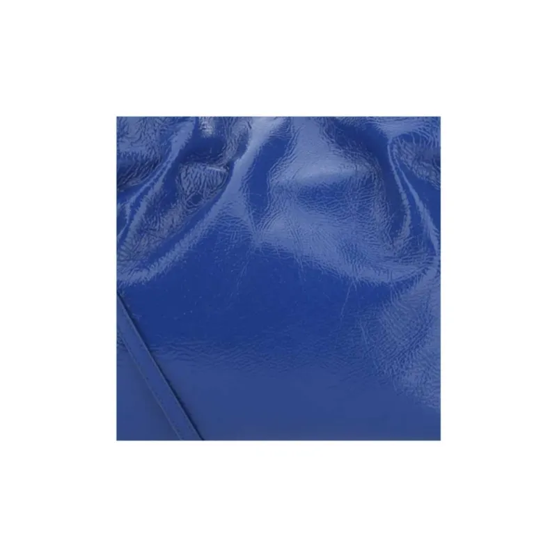 LOEWE Flamenco Leather Shoulder Bag Women's Blue-2