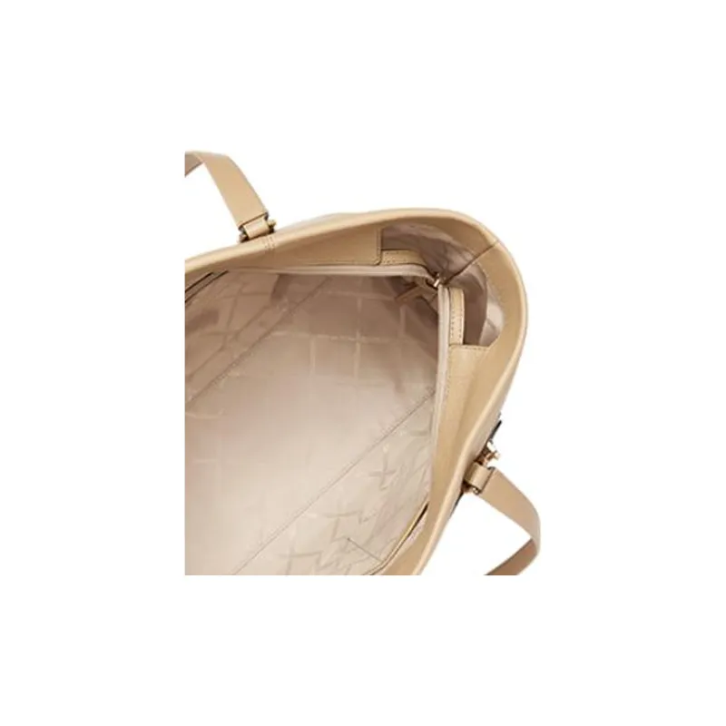 MICHAEL KORS Slater Cow Leather Tote Bag, Shopping Bag, Shoulder Bag, Handbag Tubas Women's Camel-3