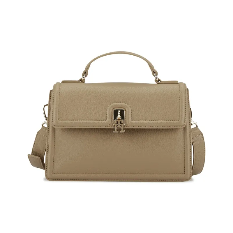 Tommy Hilfiger Artificial Leather Handbag Women's Black/Khaki-6